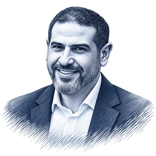 Adam Hamawy, engraved portrait