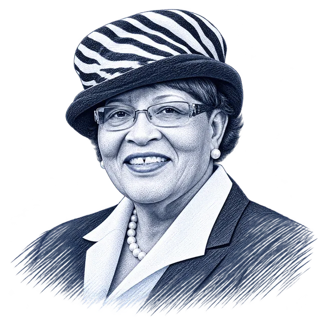 Alma Adams, engraved portrait