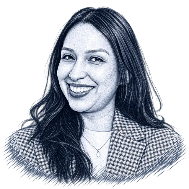 Angela Gonzales-Torres, engraved portrait