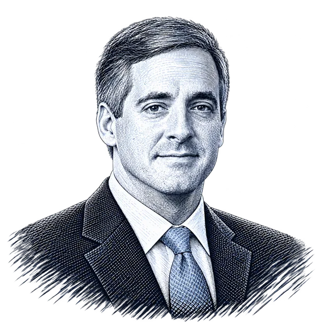 Brad Knott, engraved portrait