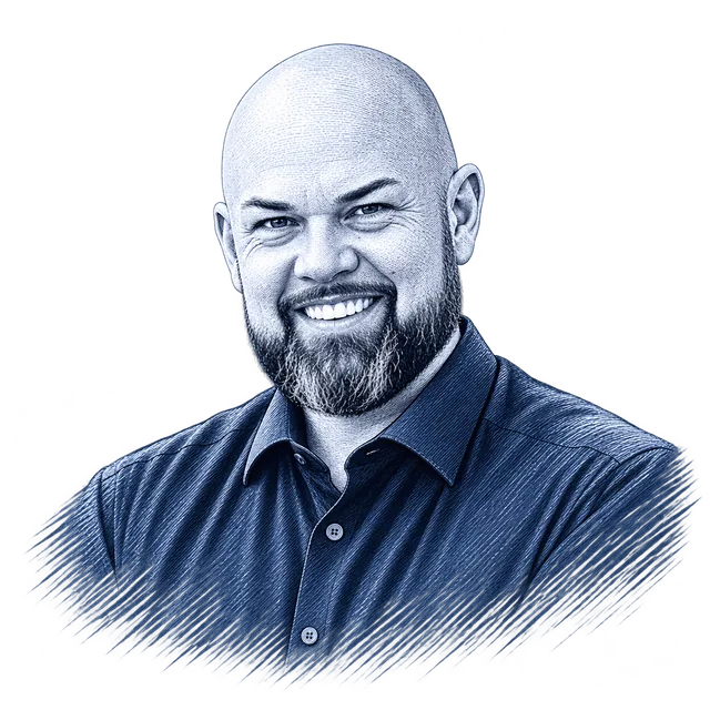 Chris Stigall, engraved portrait