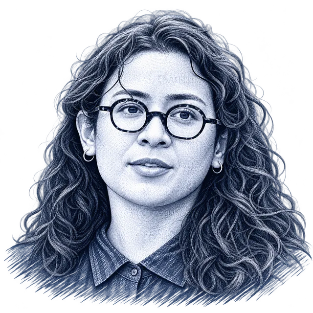 Claire Valdez, engraved portrait