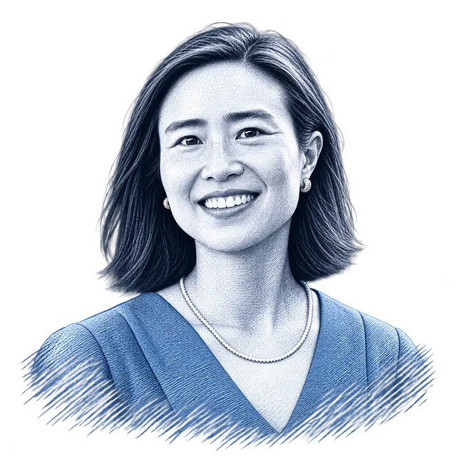 Connie Chan, engraved portrait