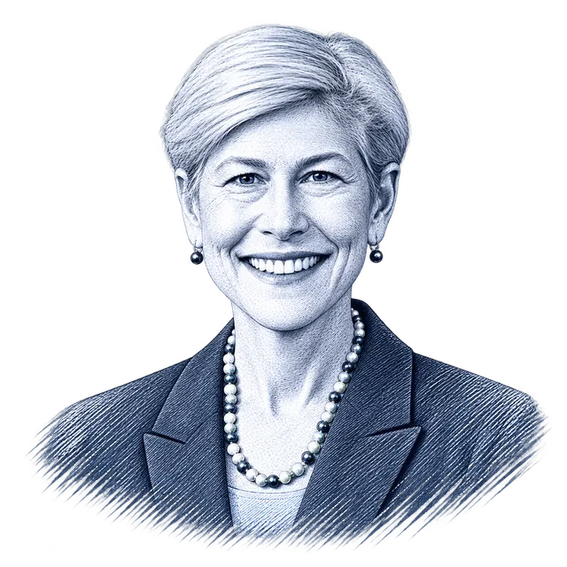 Deborah Ross, engraved portrait