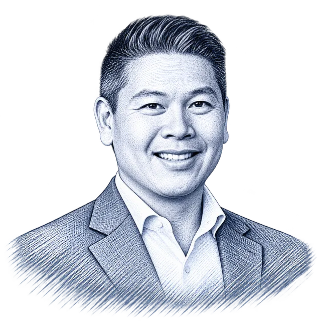 Derek Tran, engraved portrait