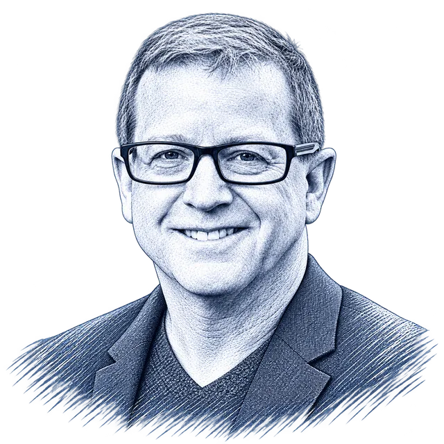 Doug Basler, engraved portrait
