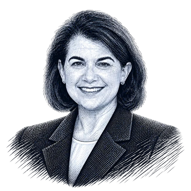 Eileen Laubacher, engraved portrait
