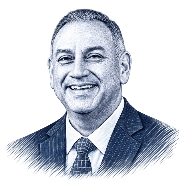 Gil Cisneros, engraved portrait