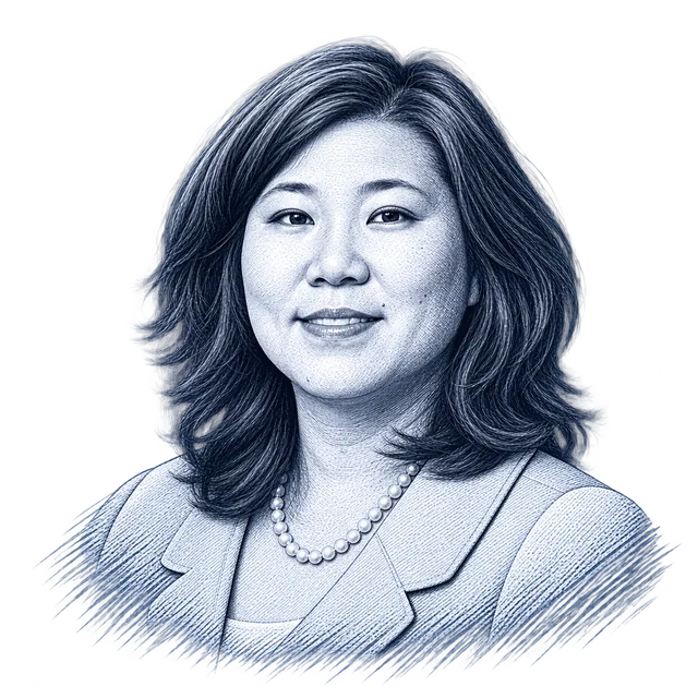 Grace Meng, engraved portrait
