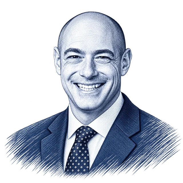 Greg Landsman, engraved portrait