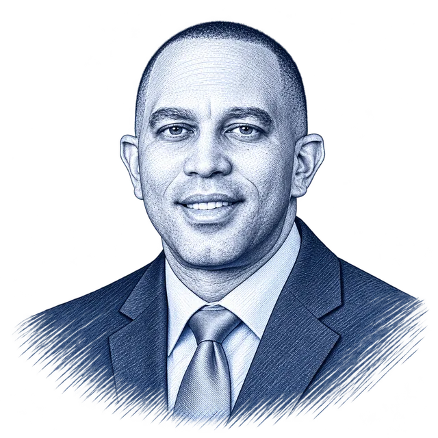 Hakeem Jeffries, engraved portrait