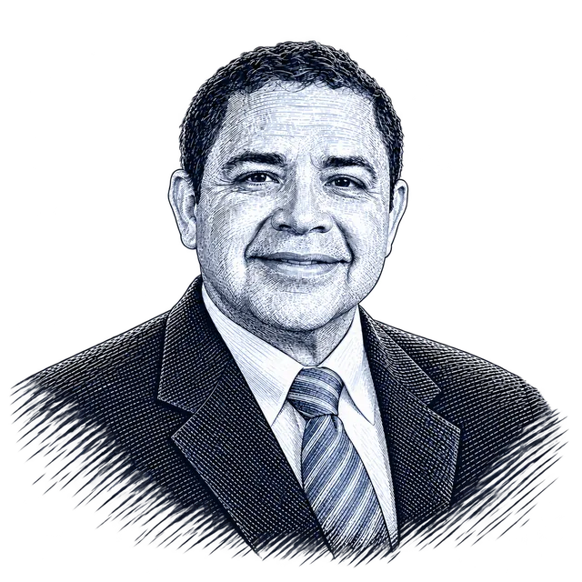 Henry Cuellar, engraved portrait