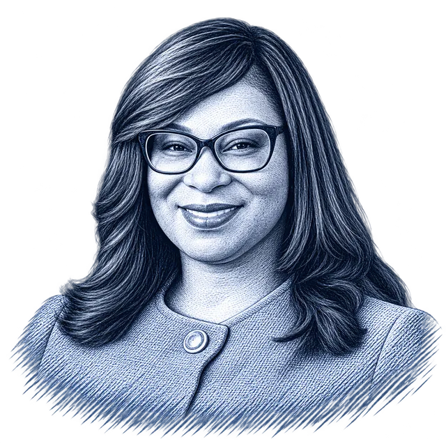 Janelle Bynum, engraved portrait