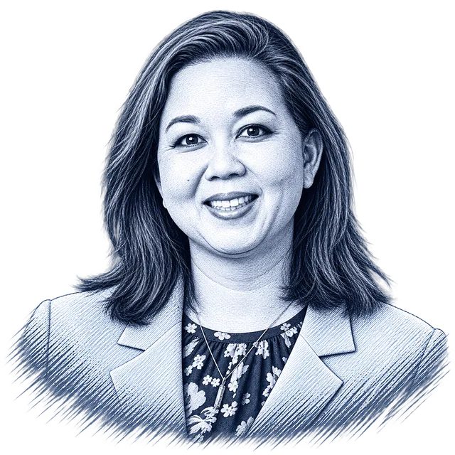 Jill Tokuda, engraved portrait