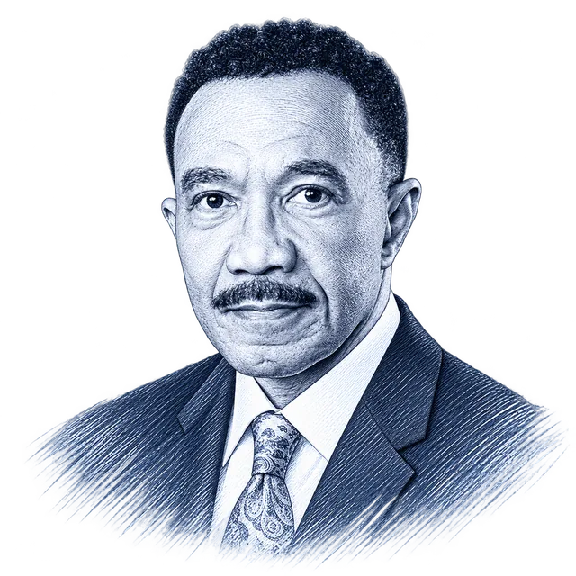 Kweisi Mfume, engraved portrait