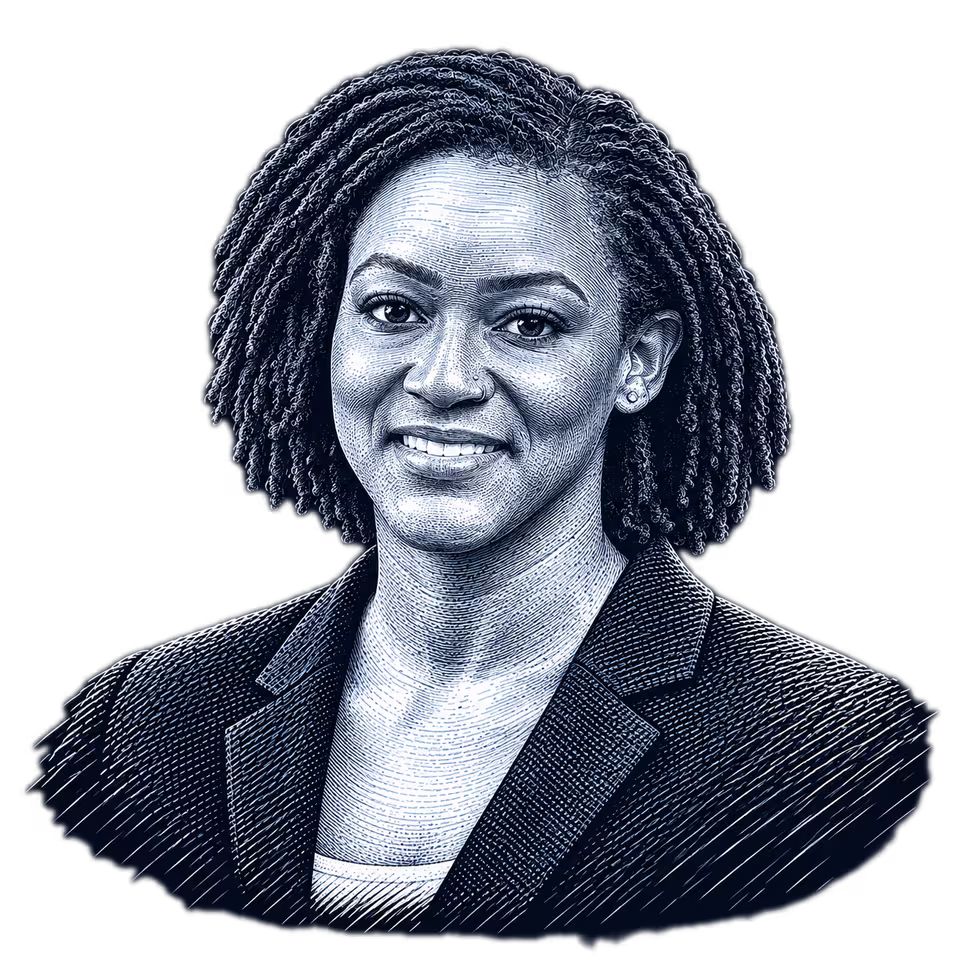 Angie Nixon, engraved portrait