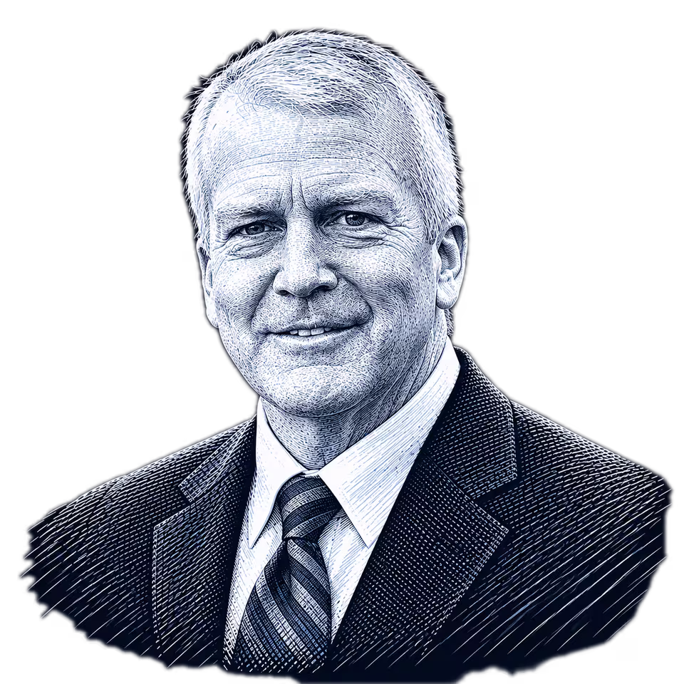Dan Sullivan, engraved portrait