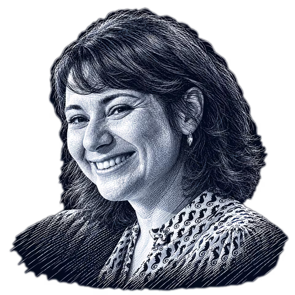 Gina Hinojosa, engraved portrait