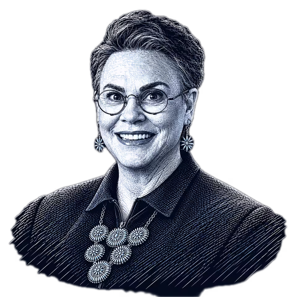 Harriet Hageman, engraved portrait