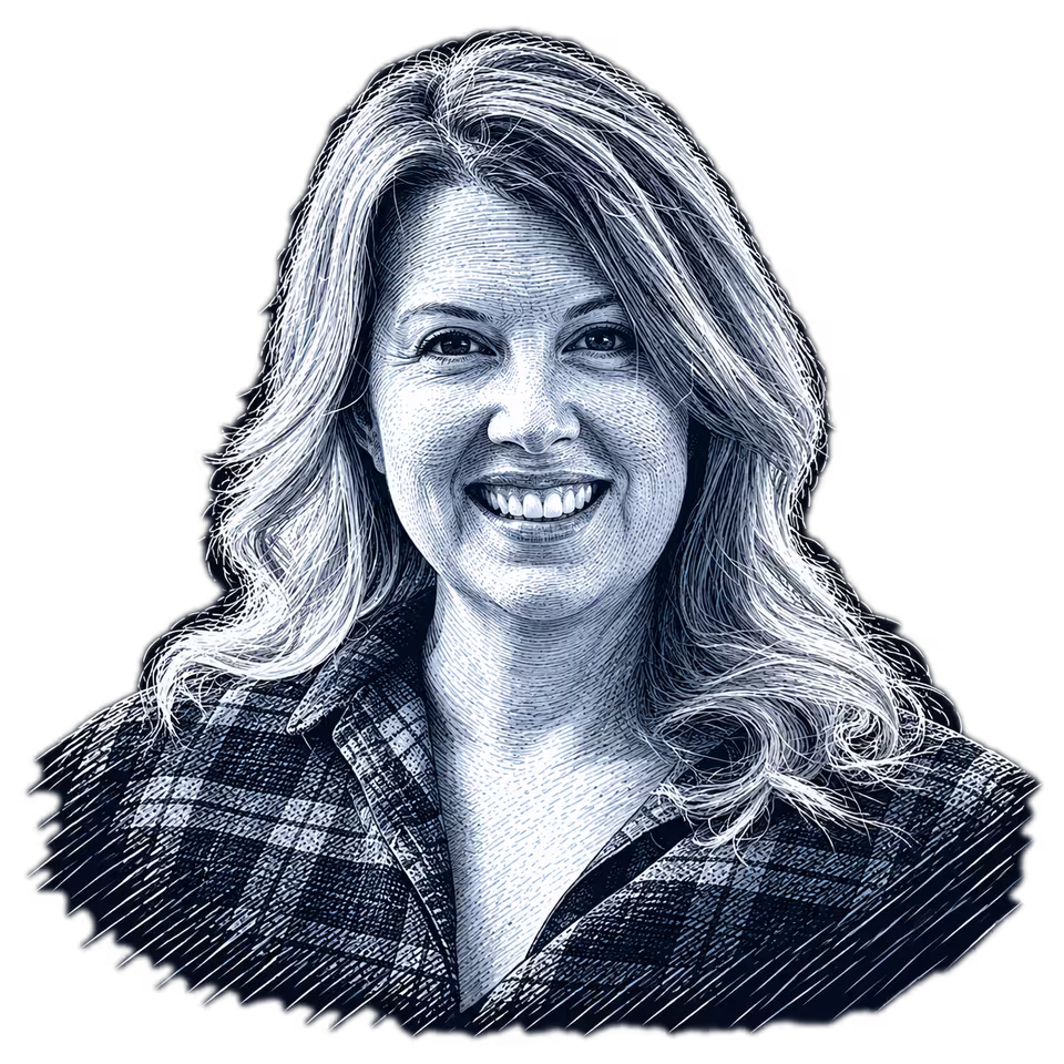 Jerri Green, engraved portrait