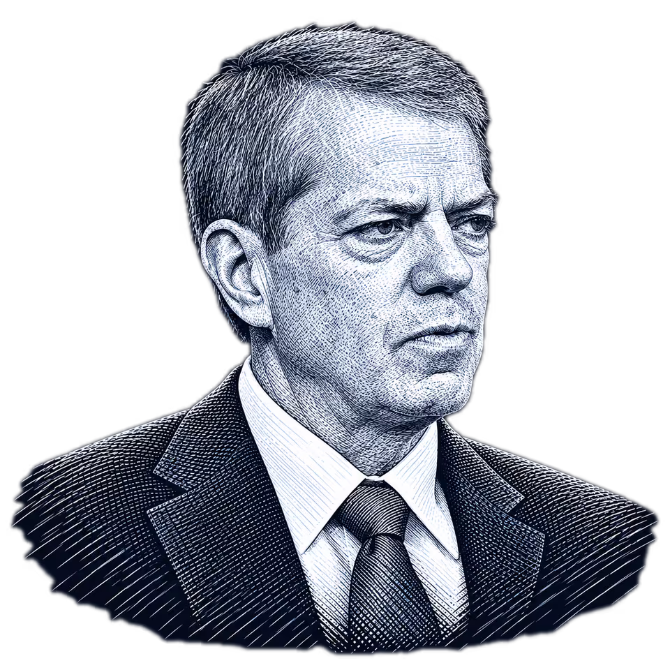 Jim Pillen, engraved portrait