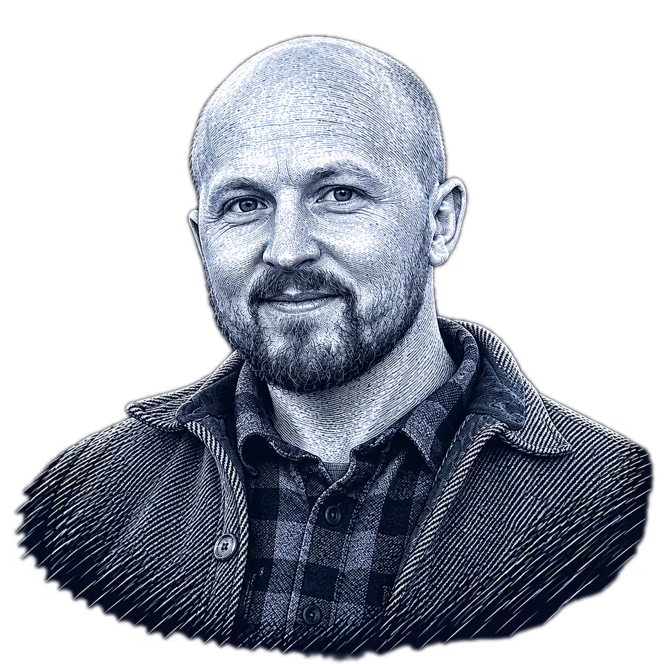 Jonathan Kreiss-Tomkins, engraved portrait