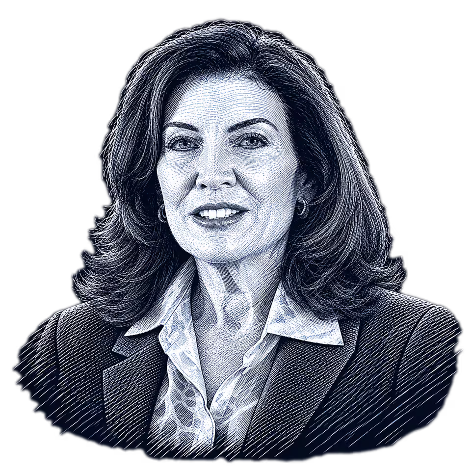 Kathy Hochul, engraved portrait