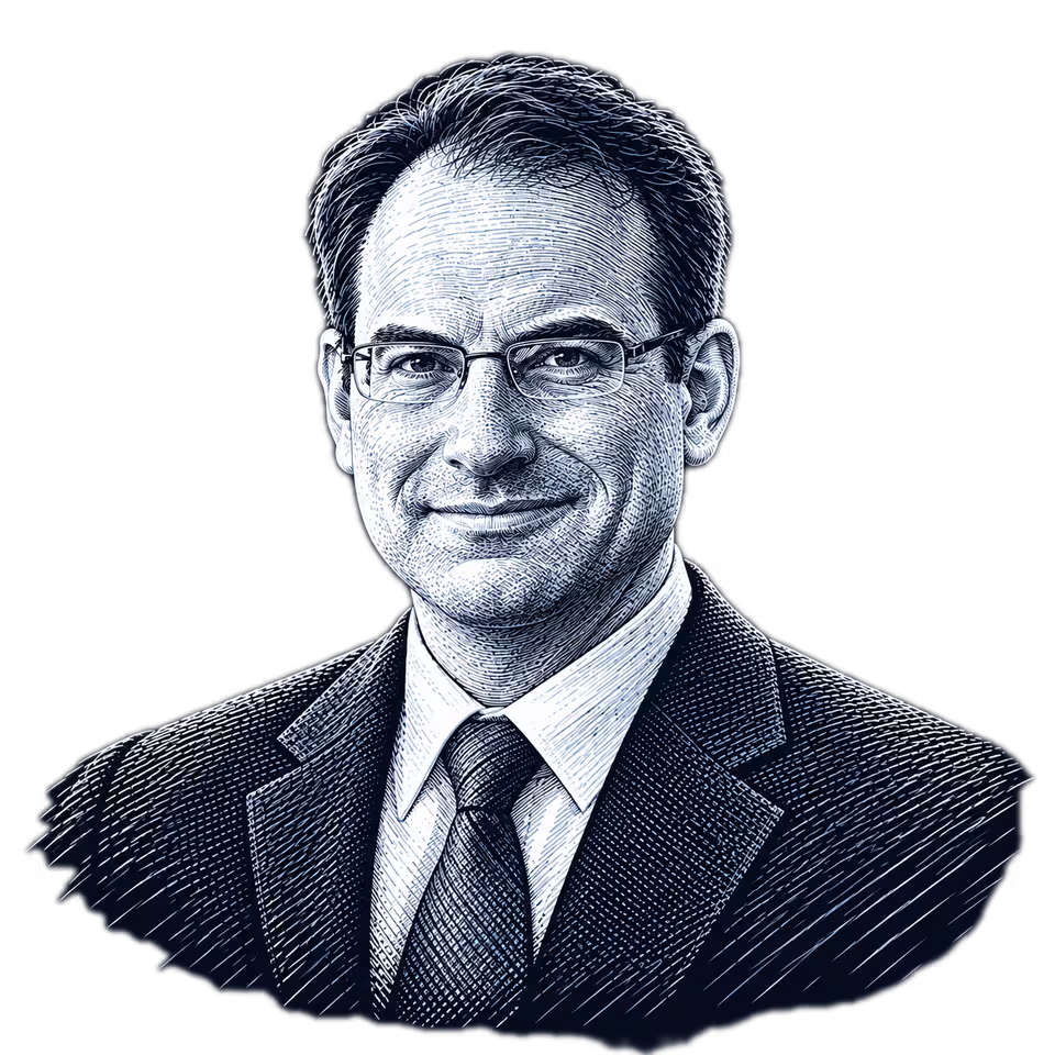 Phil Weiser, engraved portrait