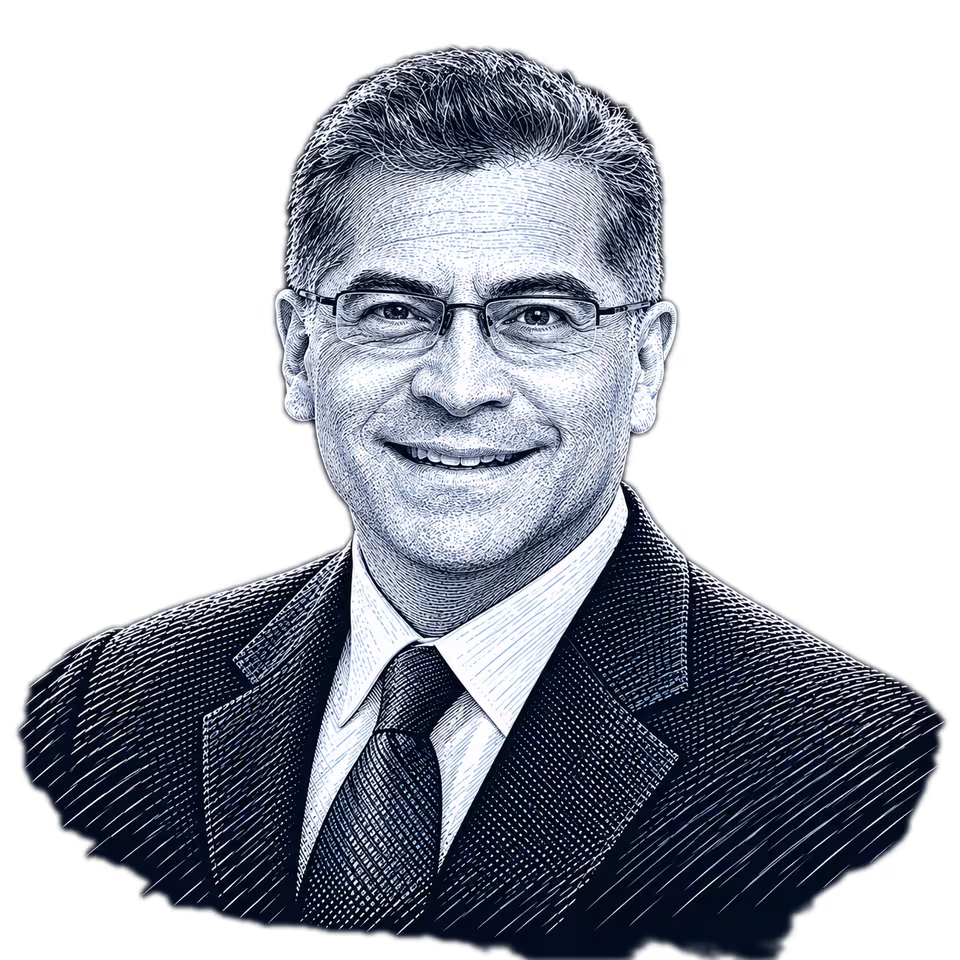 Xavier Becerra, engraved portrait