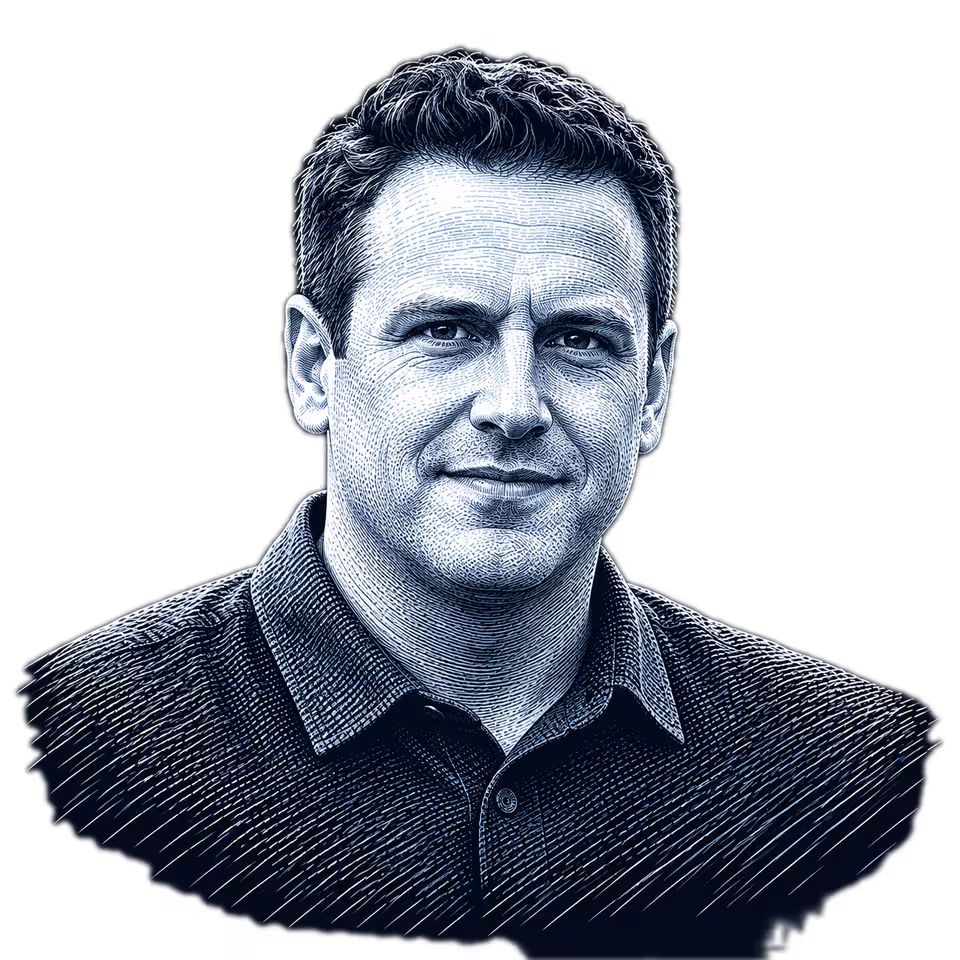 Zach Lahn, engraved portrait
