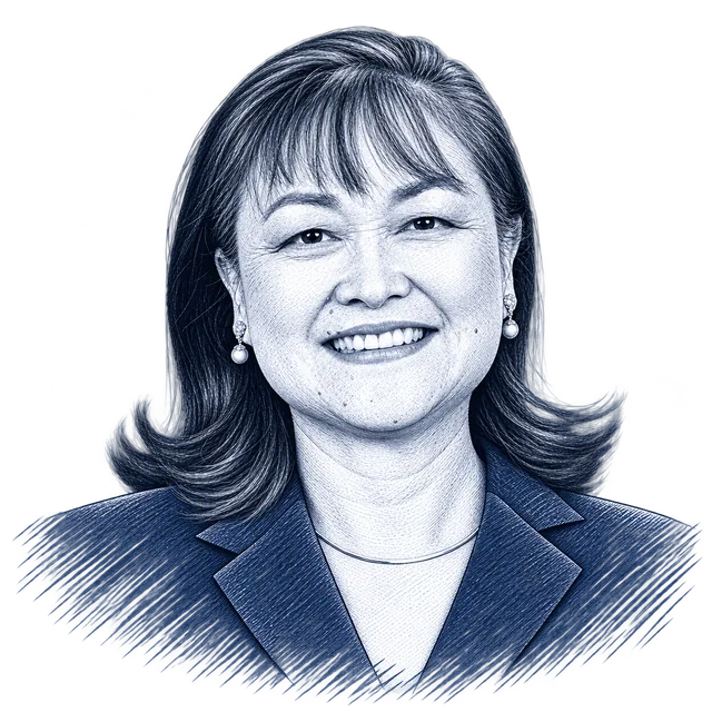 Lily Tang Williams, engraved portrait
