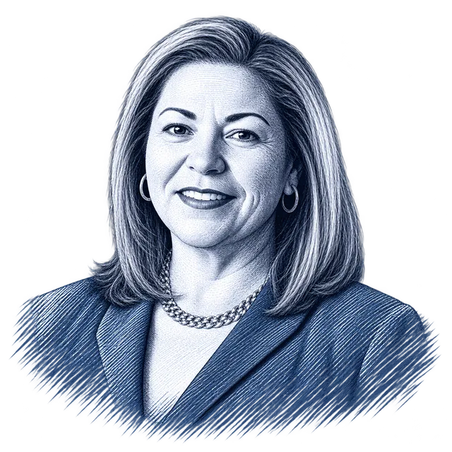 Linda Sánchez, engraved portrait
