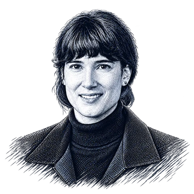 Marie Gluesenkamp Perez, engraved portrait