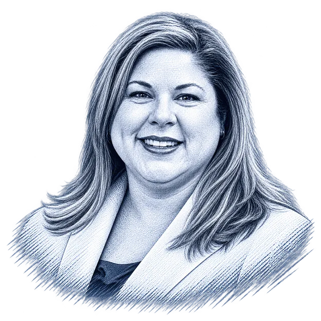 Melissa McDonough, engraved portrait