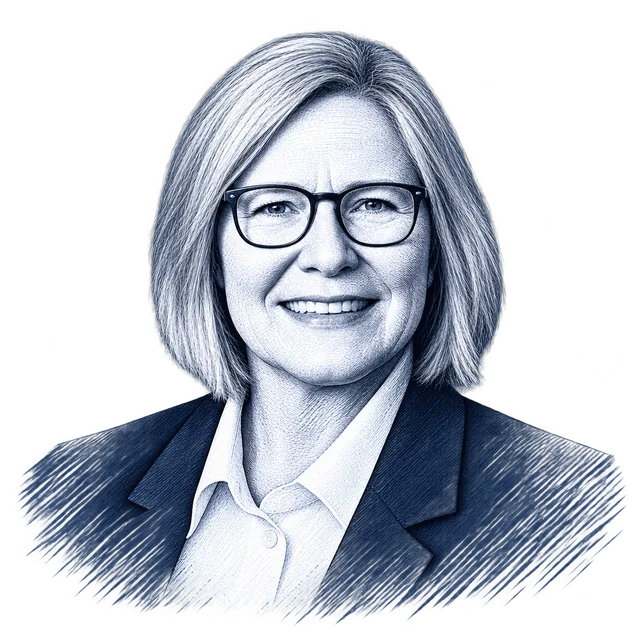 Michelle Fischbach, engraved portrait