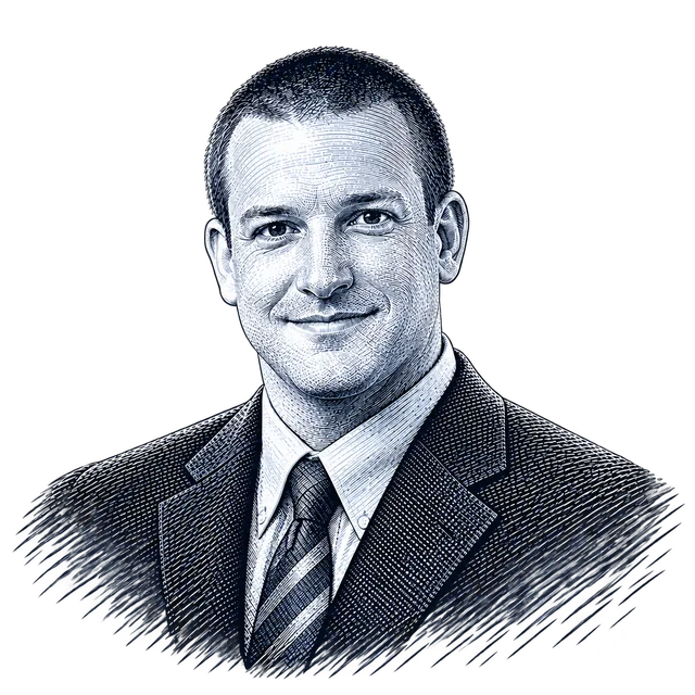 Mike Beltran, engraved portrait
