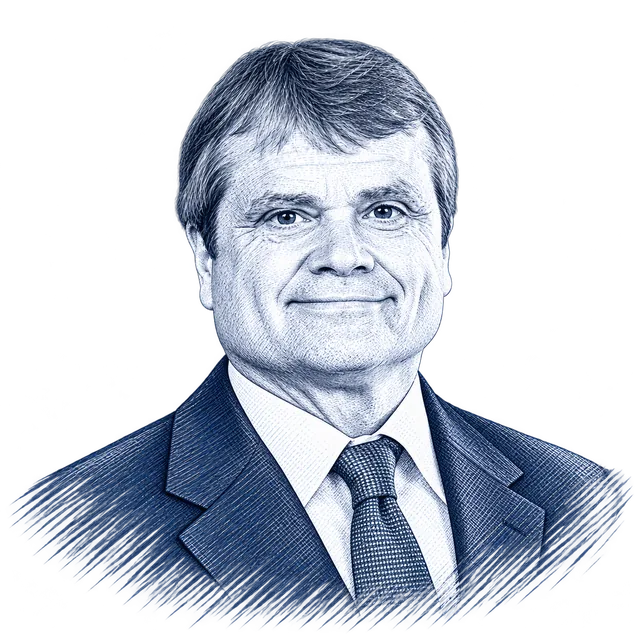 Mike Quigley, engraved portrait