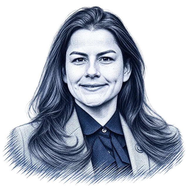 Nanette Barragán, engraved portrait