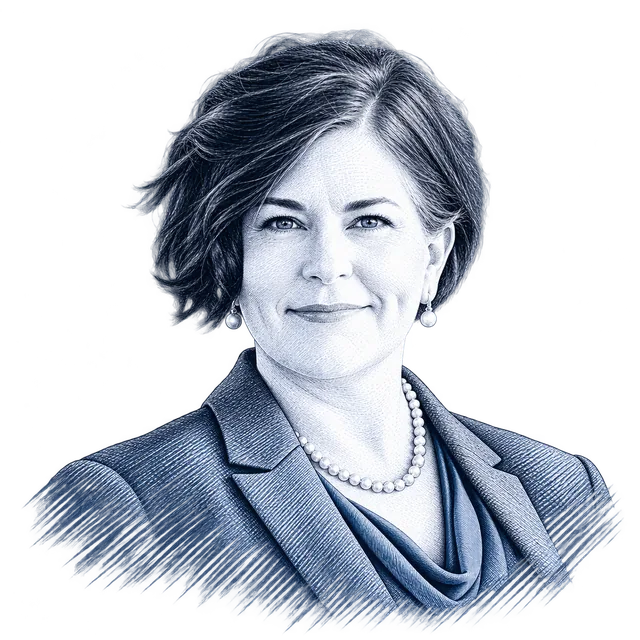 Nikki Gronli, engraved portrait