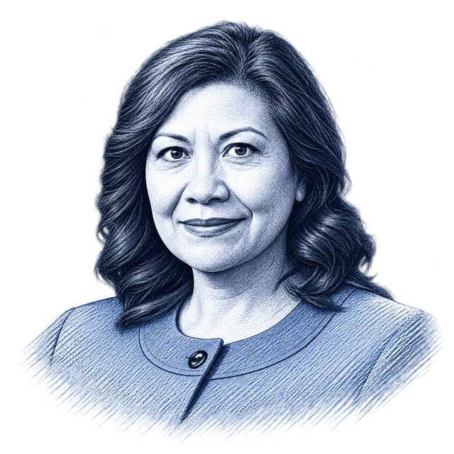 Norma Torres, engraved portrait