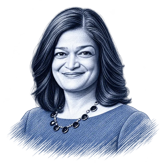 Pramila Jayapal, engraved portrait