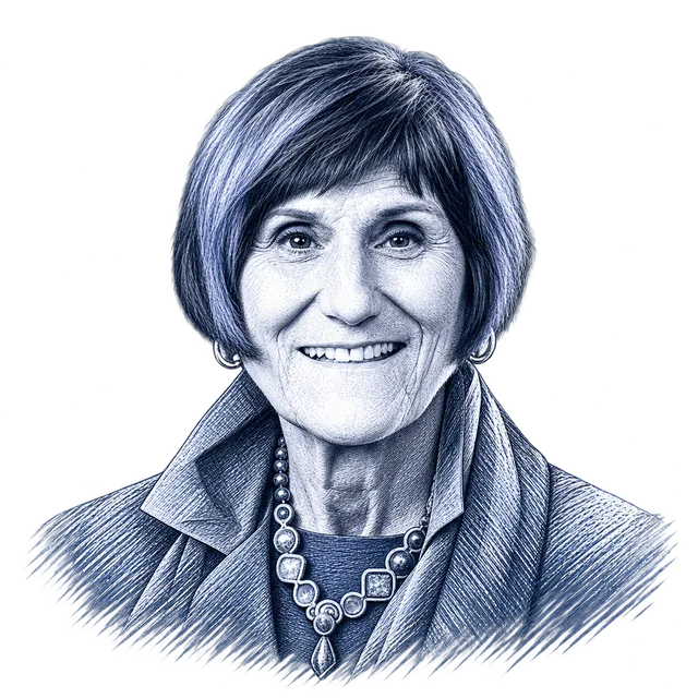 Rosa DeLauro, engraved portrait
