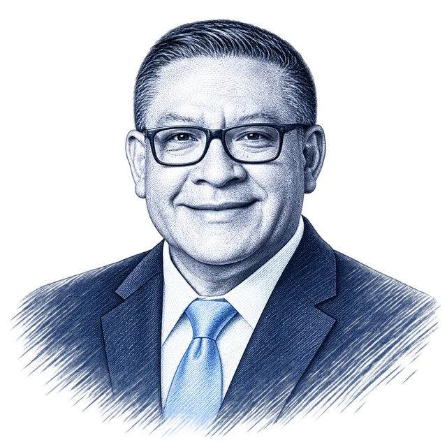 Salud Carbajal, engraved portrait