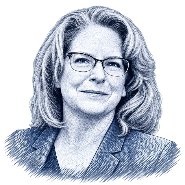 Sandra Van Scotter, engraved portrait