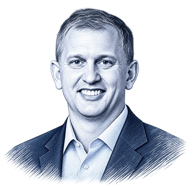 Sean Casten, engraved portrait
