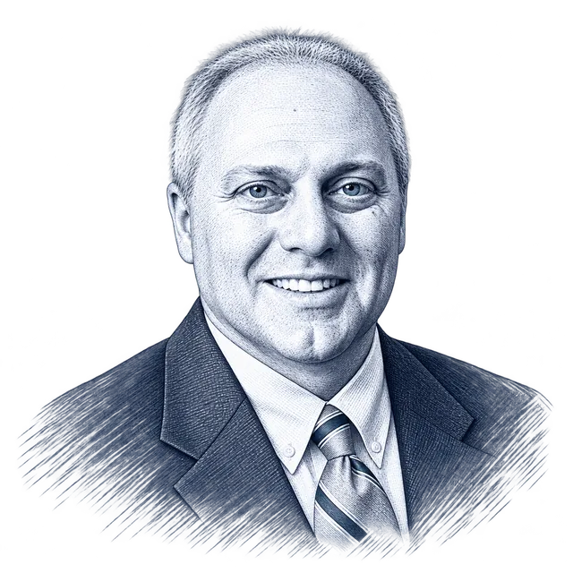 Steve Scalise, engraved portrait