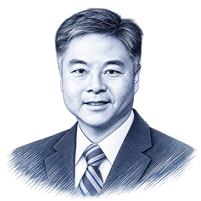 Ted Lieu, engraved portrait