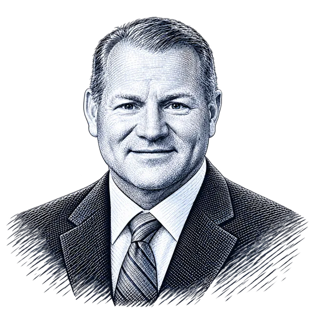 Trever Nehls, engraved portrait