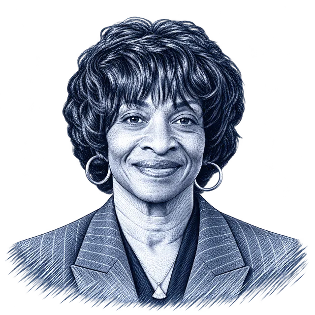 Valerie Foushee, engraved portrait