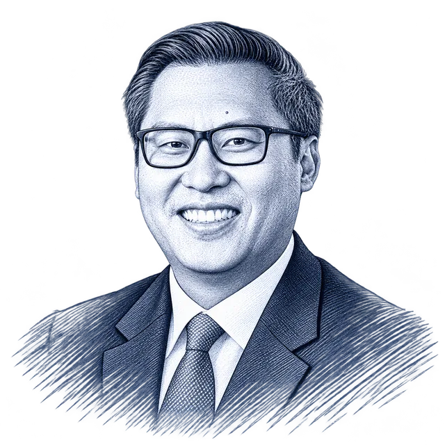 Vince Fong, engraved portrait
